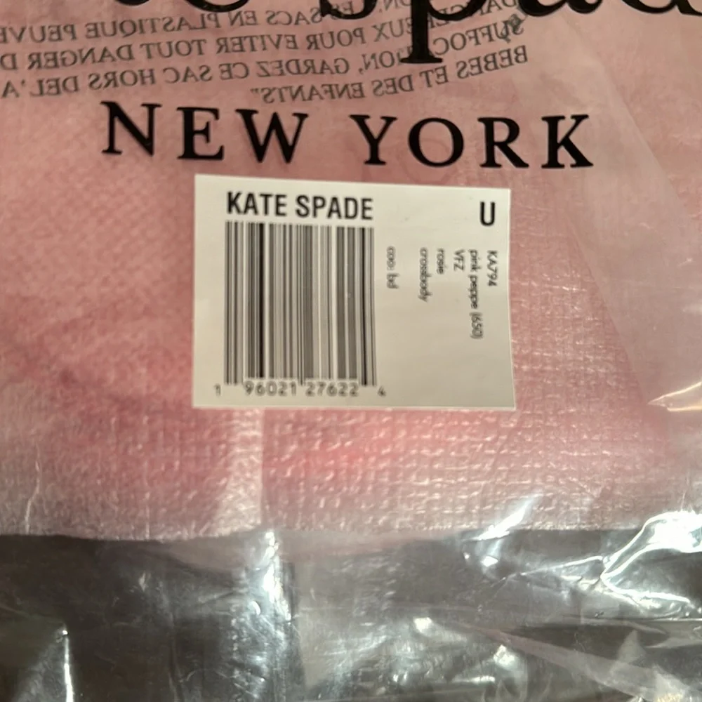 Kate Spade Rosie canvas crossbody pink peppe NWT - Picture 10 of 13